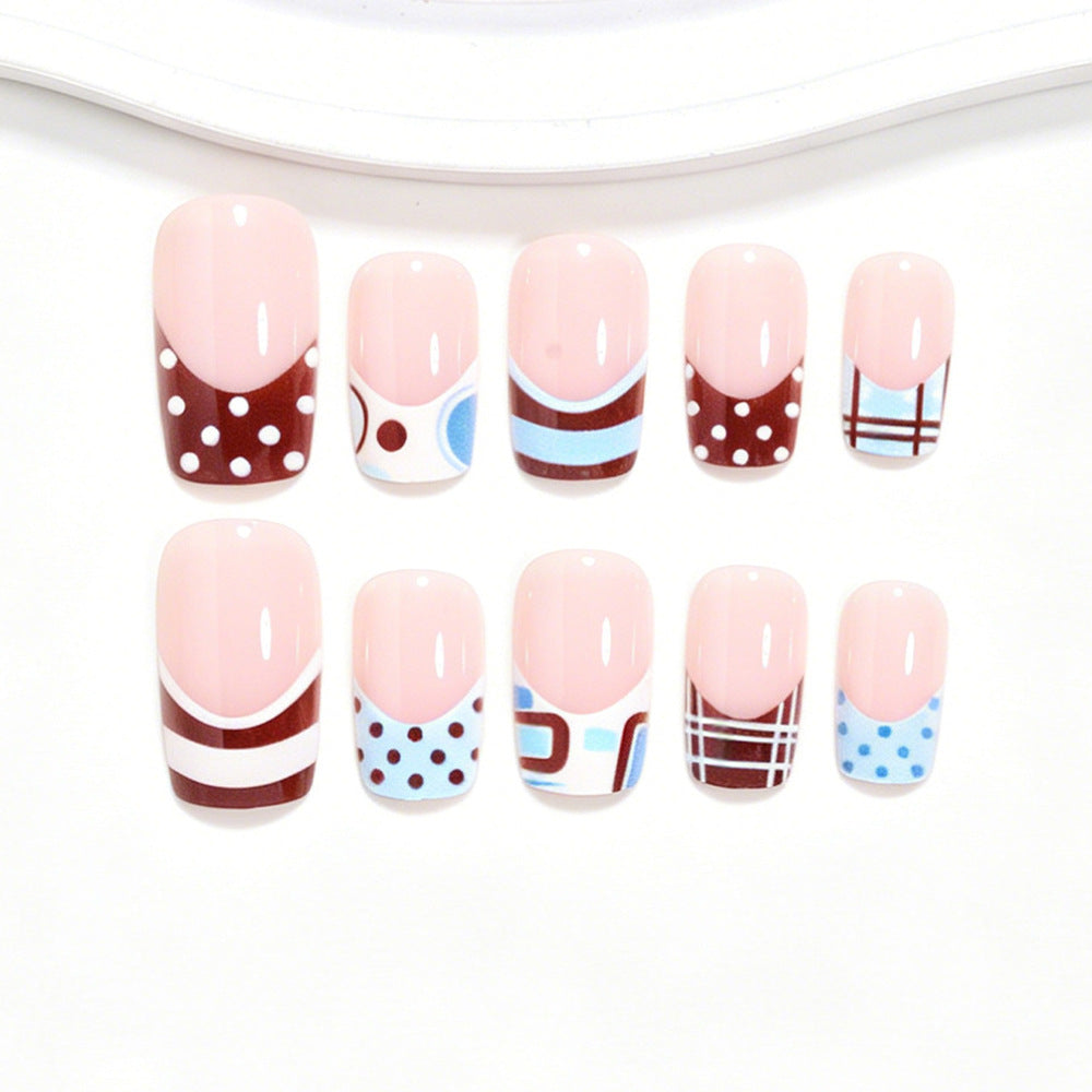 Artistic French Tip Nail Design Kalsten 1788858466
