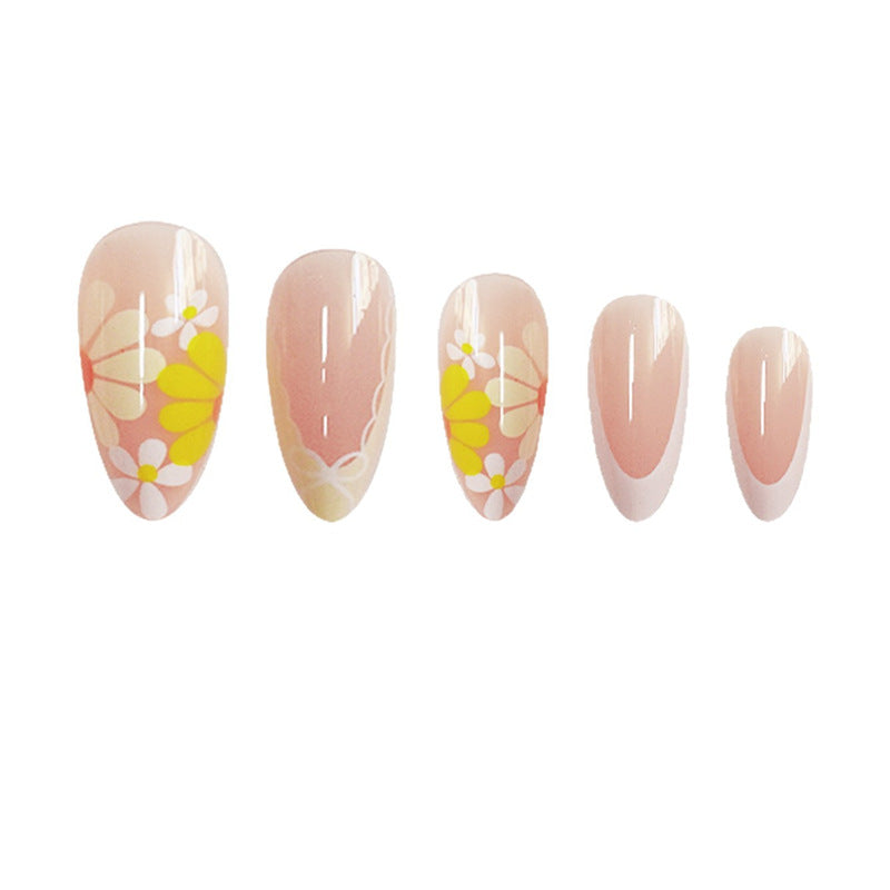 Detailed Floral Press-On Nails Kalsten