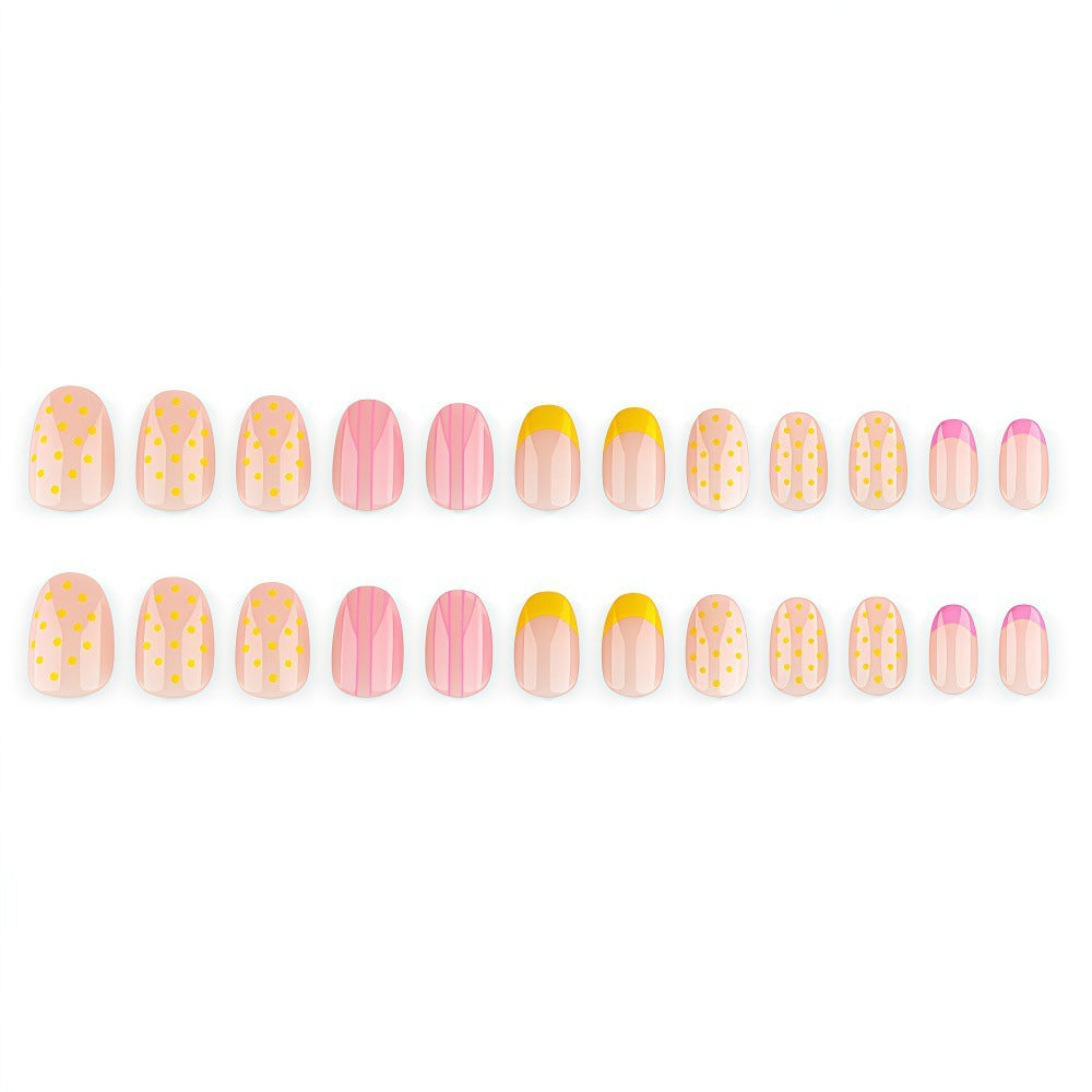 Artificial nails with modern patterns and elegant accents Kalsten