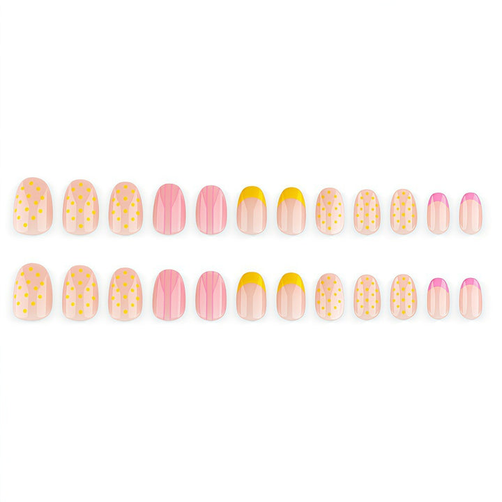 Artificial nails with modern patterns and elegant accents Kalsten