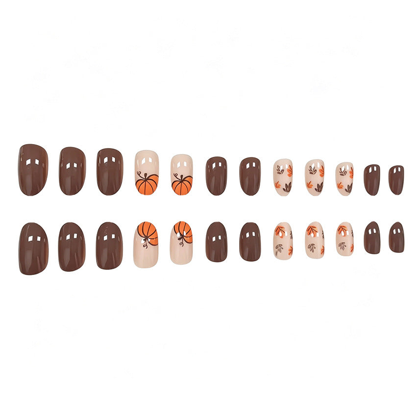 Autumn-Themed Nail Art Enhancements Kalsten