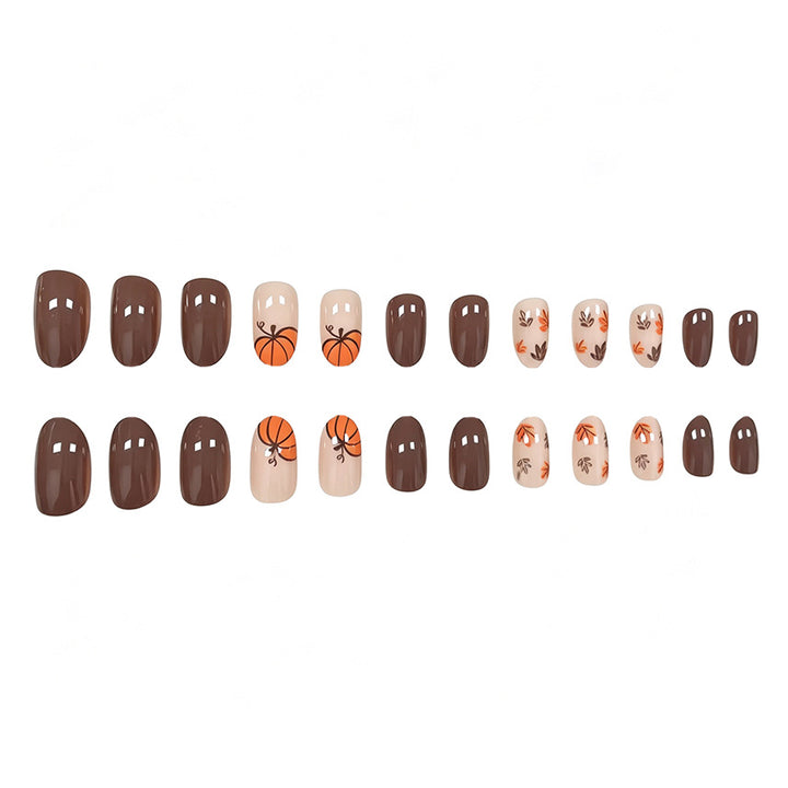 Autumn-Themed Nail Art Enhancements Kalsten