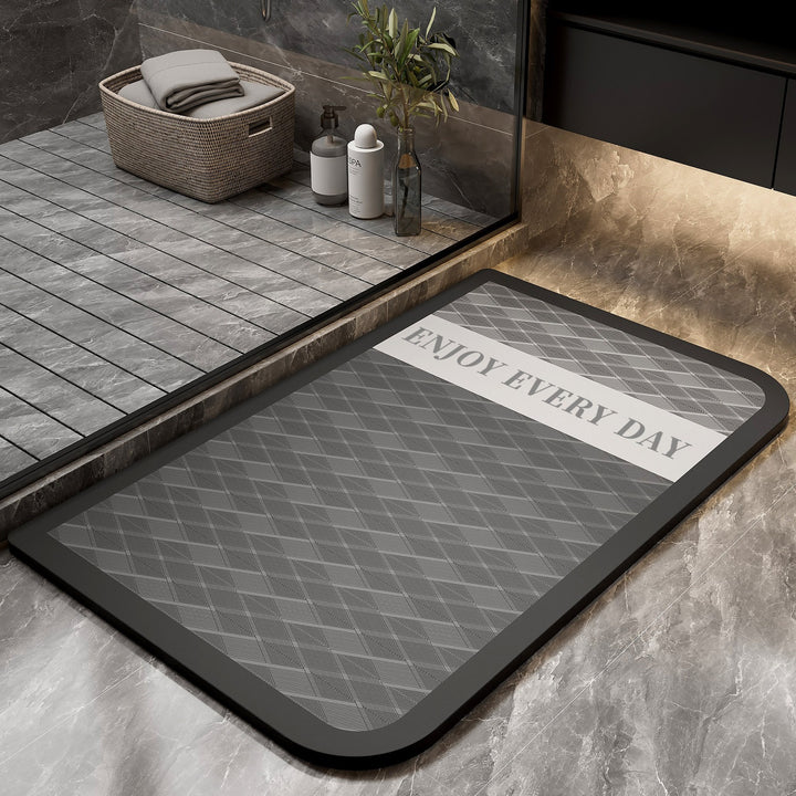 Floral Pattern Bath Mat