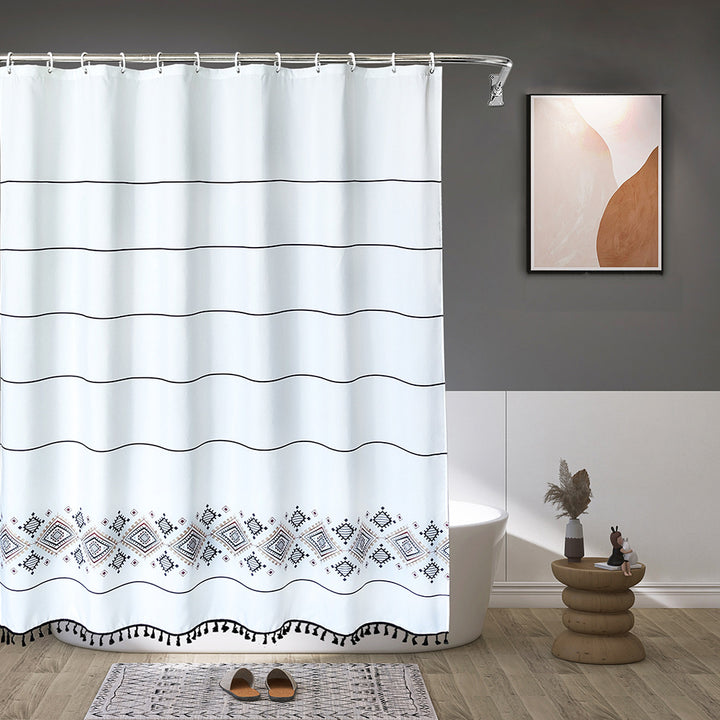 Artistic Patterned Shower Curtain Kalsten