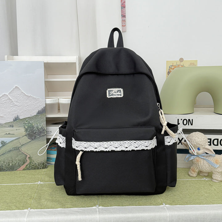 Adorable Lace-Trimmed Backpack Kalsten