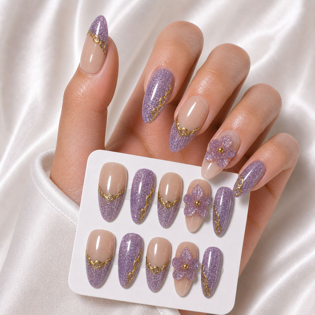 Artistic Glitter Nail Art Extensions Kalsten