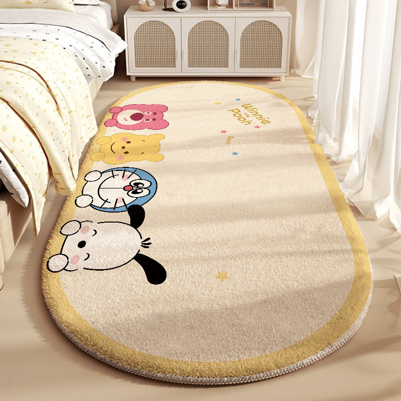 Cartoon-Themed Plush Area Rug
