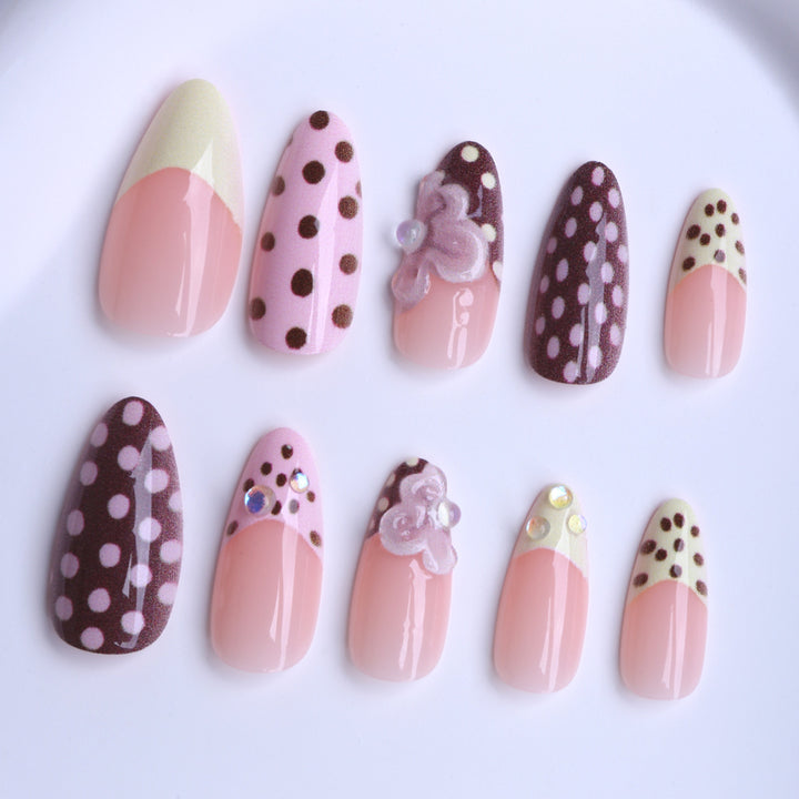 Creative Floral 3D Press-On Nails Kalsten