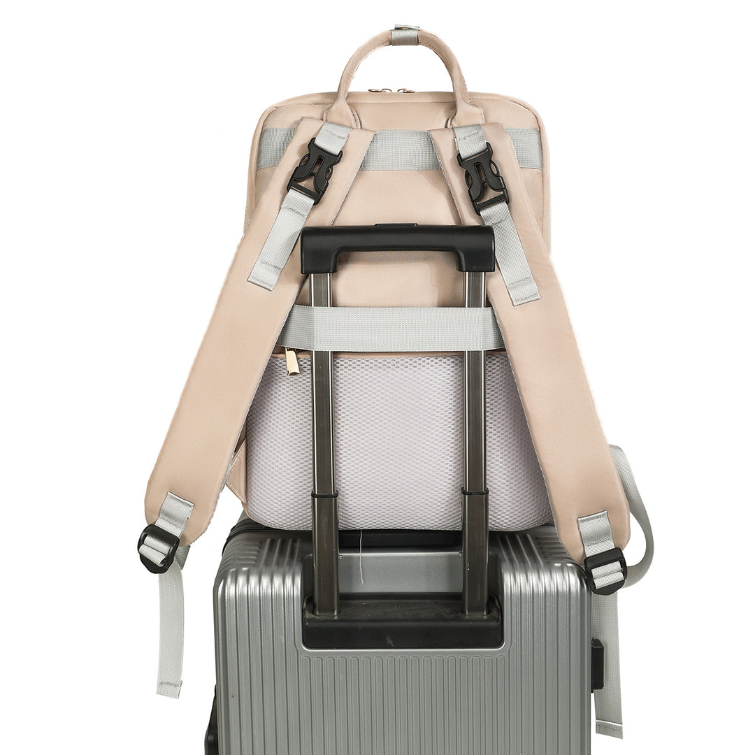 Quilted Multi-Compartment Travel Backpack Kalsten