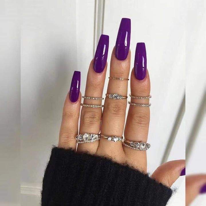 Acrylic Nail Set with Modern Design and High Gloss Finish Kalsten