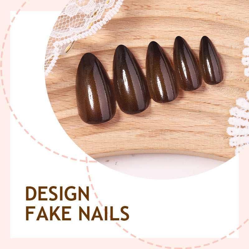 Artificial nail set with elegant drop shapes Kalsten