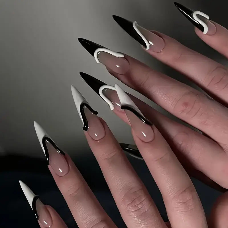 Artistic Stiletto Nail Extensions Kalsten