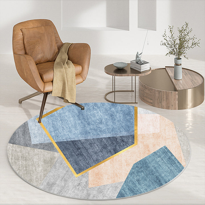 Abstract Patterned Round Area Rug Kalsten