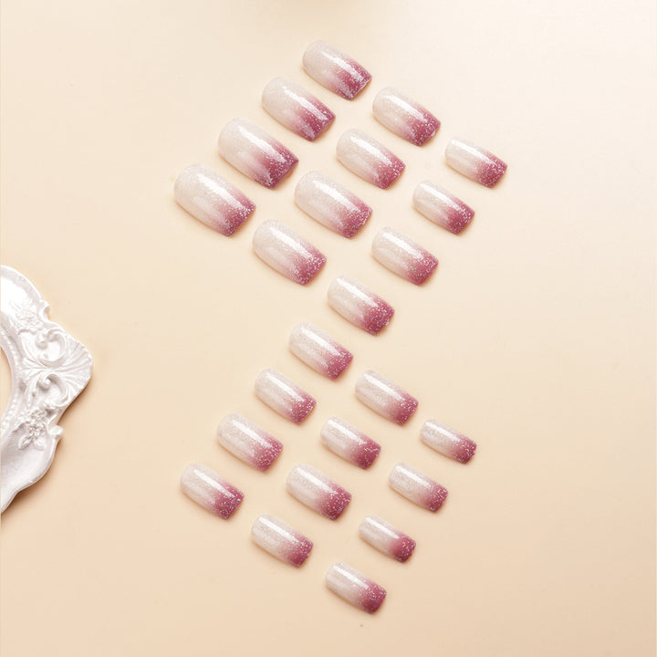 Ombre Glitter Acrylic Nail Extensions Kalsten