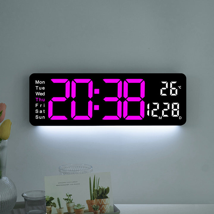 Digital LED Alarm Clock with Temperature and Day of the Week Display Kalsten