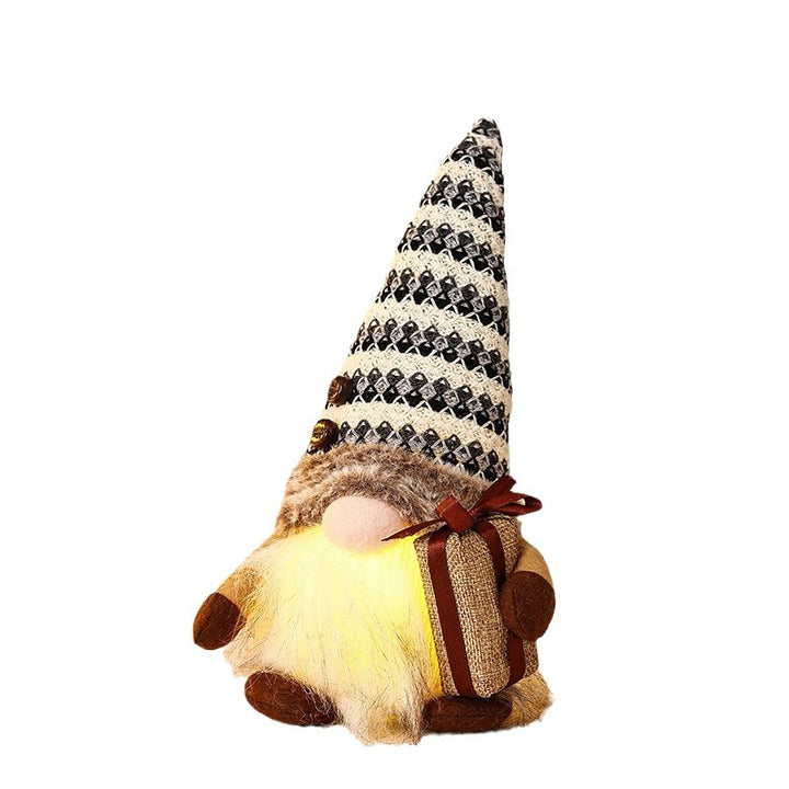 Decorative Christmas gnome with gift package Kalsten