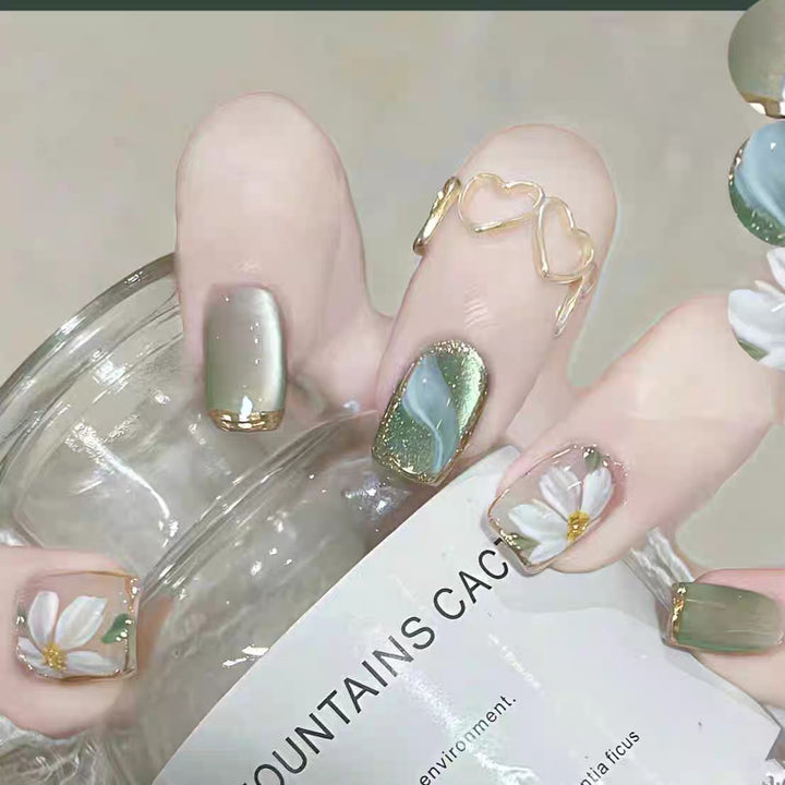 Cute Bear-Themed Press-On Nail Set Kalsten