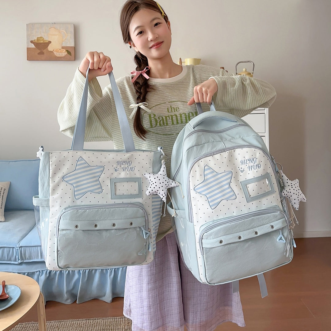 Fun-Themed Star Print Backpack Kalsten