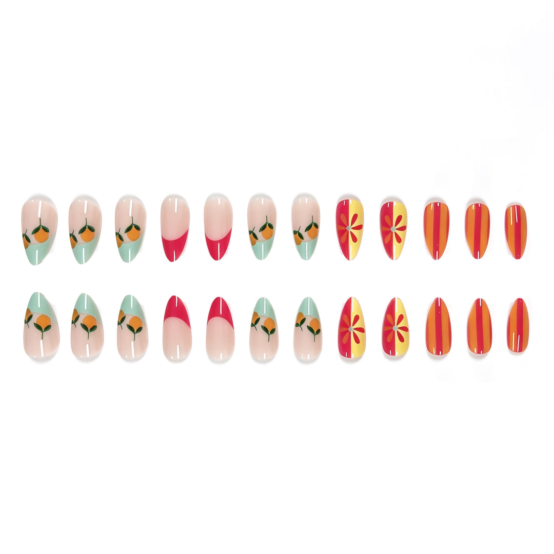 Abstract Themed Nail Art Enhancements Kalsten