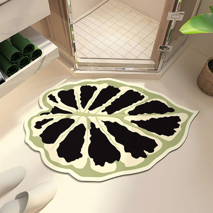 Leaf-Shaped Non-Slip Bath Mat