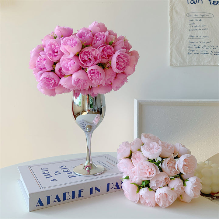 Realistic Silk Tulip Bouquet