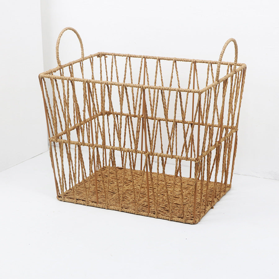 Handcrafted Rope Woven Storage Basket Kalsten