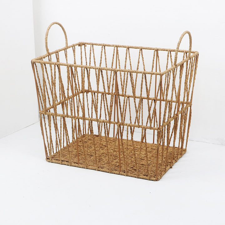 Handcrafted Rope Woven Storage Basket Kalsten