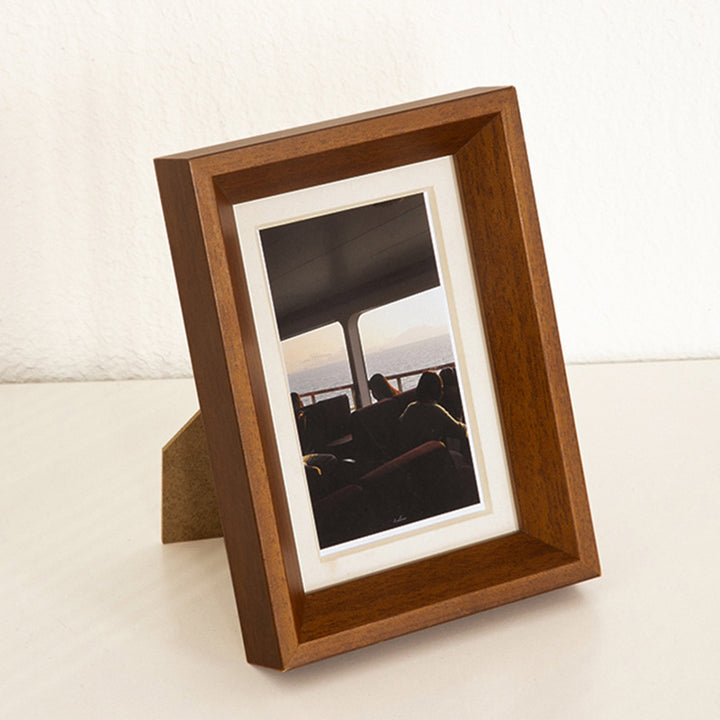 Rustic Wooden Photo Display Frame for Home
