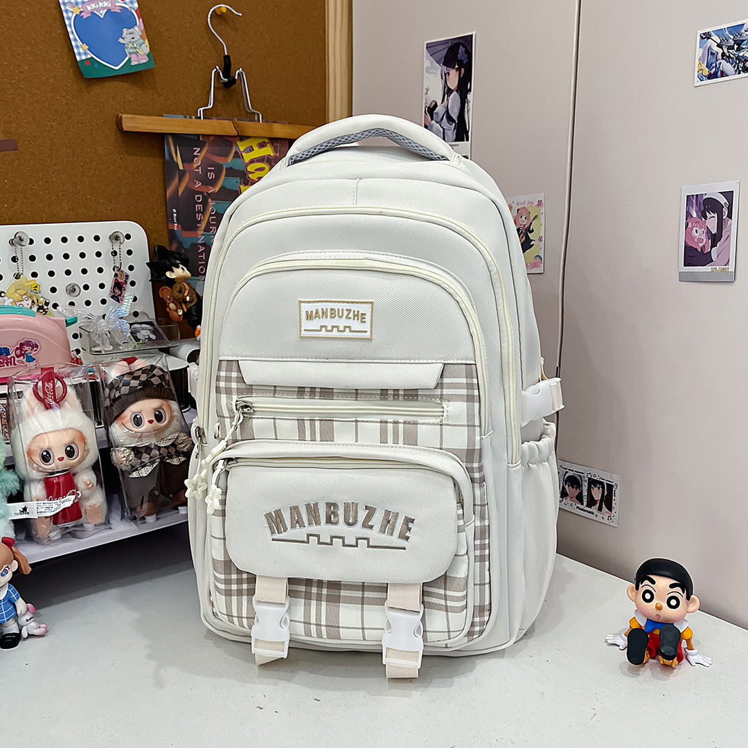 Multi-Functional Checkered Backpack