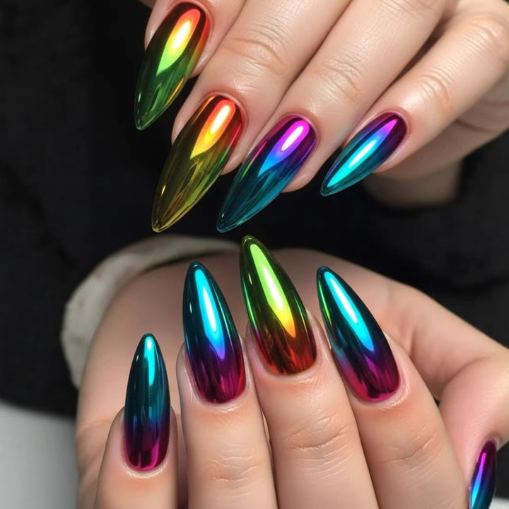 Glossy Spitzen Artificial Nails Kalsten