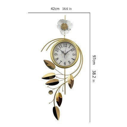 Elegant Floral Wall Clock Kalsten