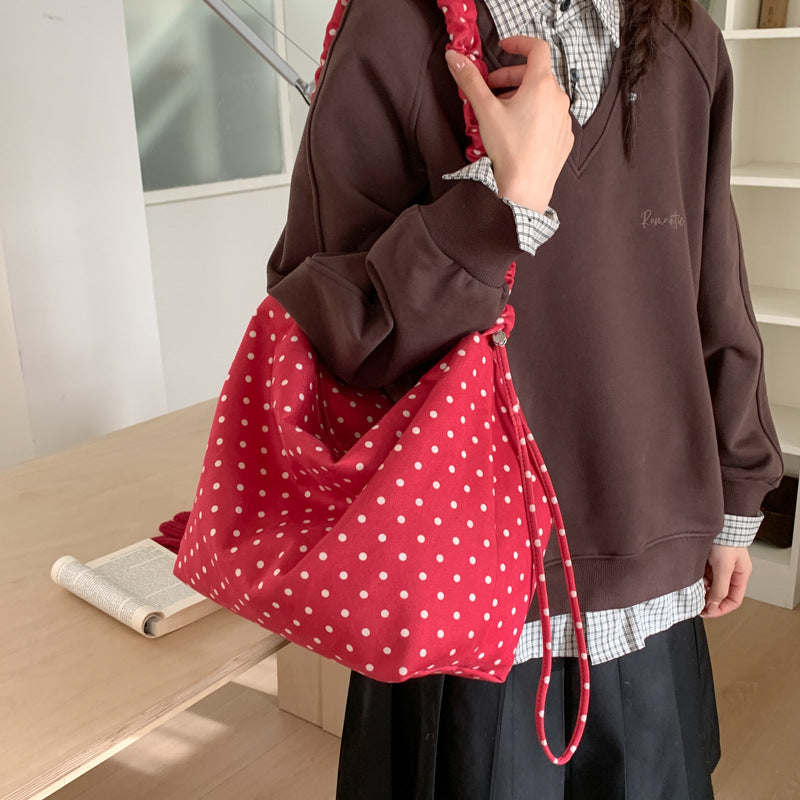 Polka Dot Hobo Bag