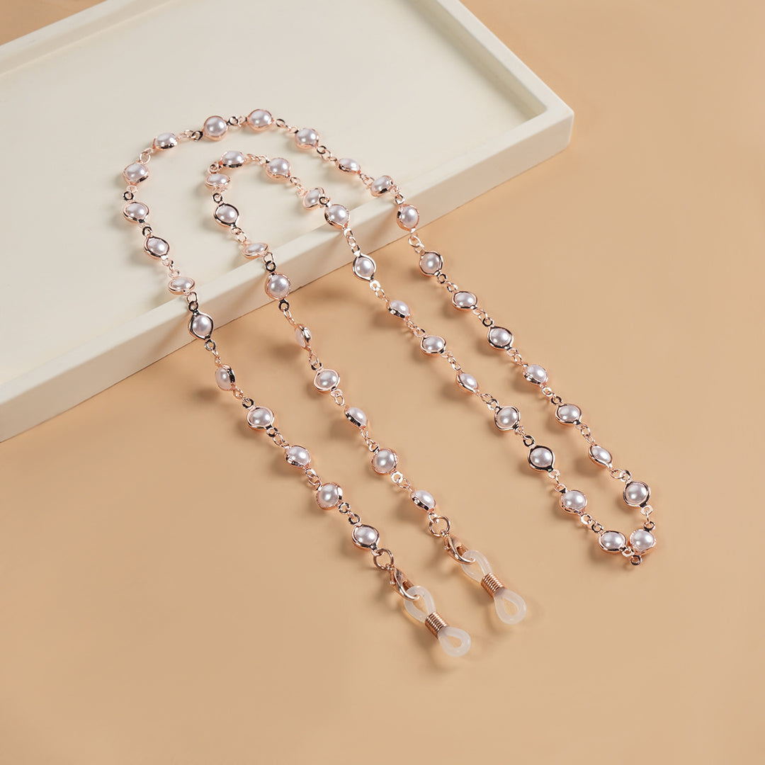 Elegant Pearl-Linked Eyewear Chain Kalsten