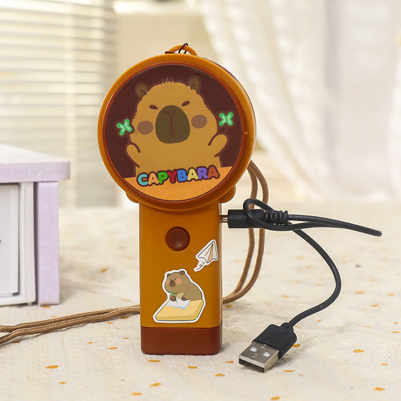 Portable Usb Mini Fan with Creative Capybara Design Kalsten
