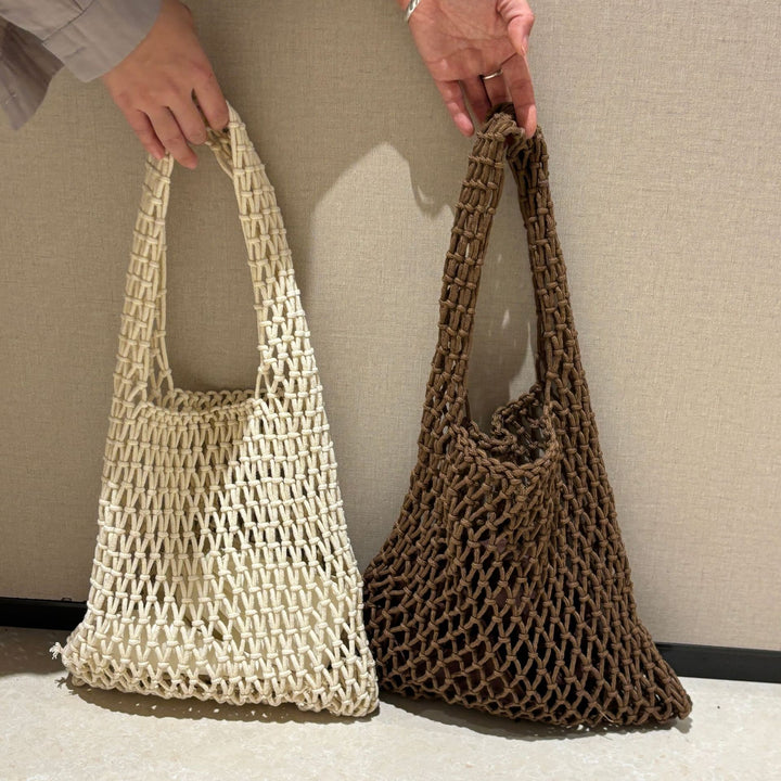 Handcrafted mesh tote bag Kalsten
