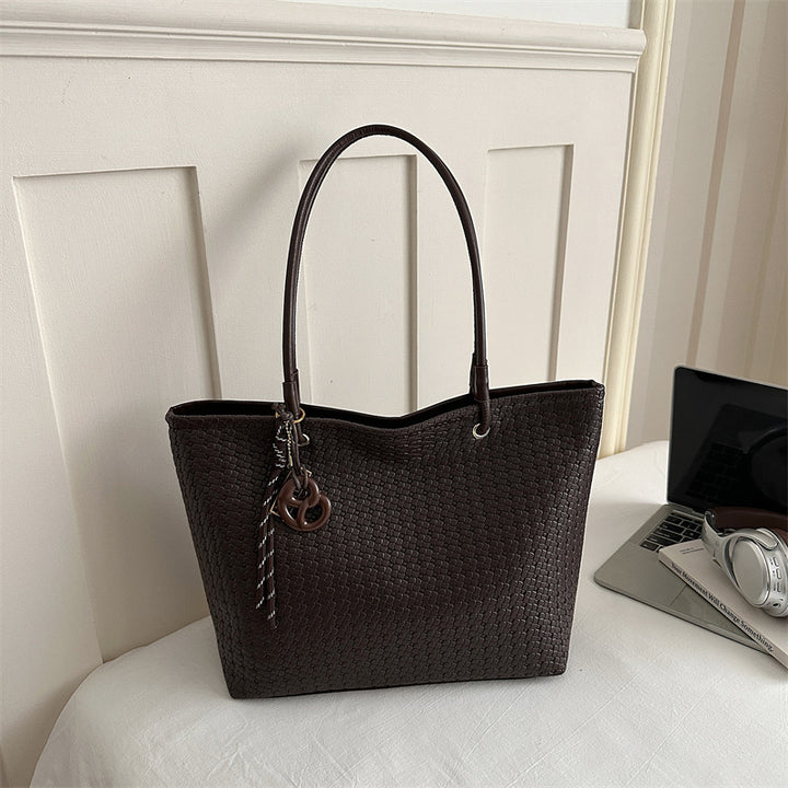 Woven Textured Tote Bag
