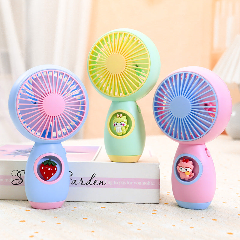 Ladies Portable Hand Fan with Creative Animal Design Kalsten