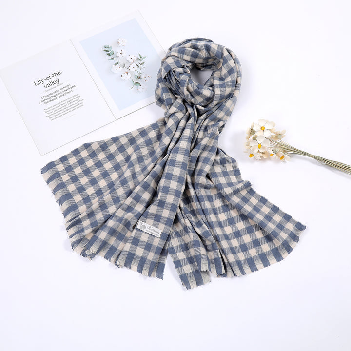 Ladies comfortable check scarf Kalsten