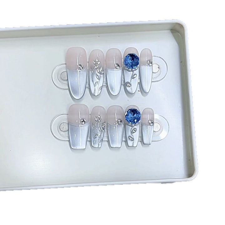 Elegant Floral Design Press-On Nail Set Kalsten