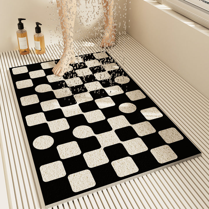 Slip-Resistant Geometric Bath Mat Kalsten
