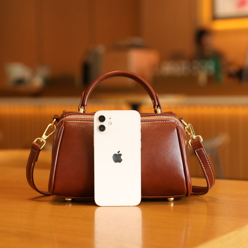 Chic Structured Handheld Satchel