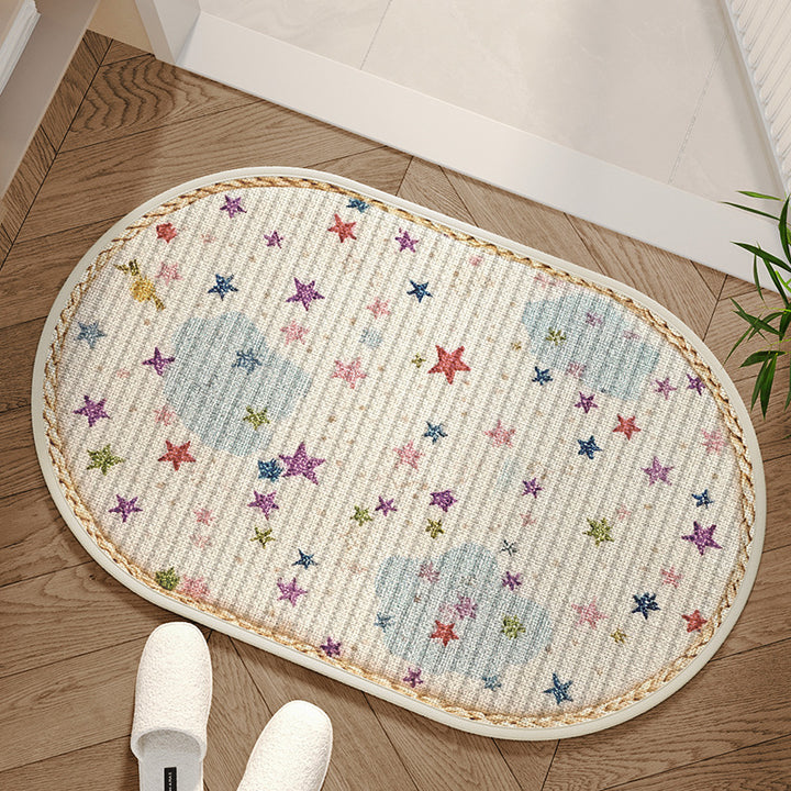 Cozy Star-Patterned Bath Mat Kalsten