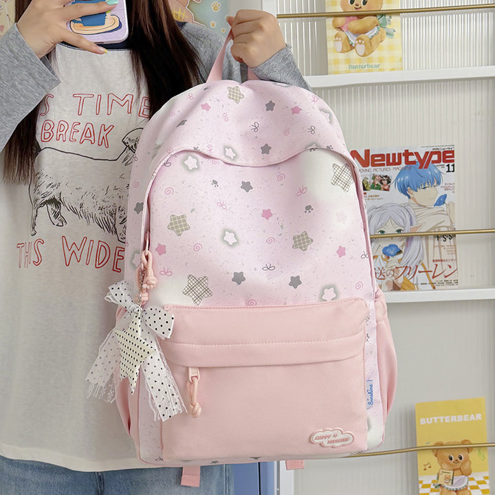 Fun Decorative Star-Patterned Backpack Kalsten