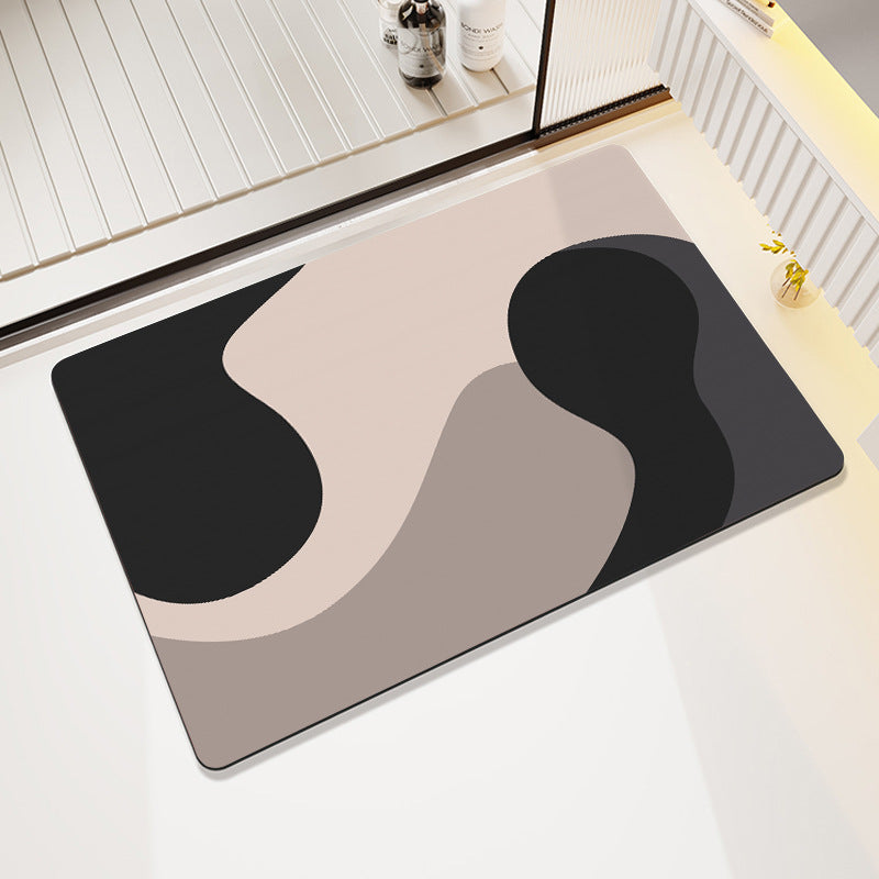 Modern Abstract Bath Mat Kalsten