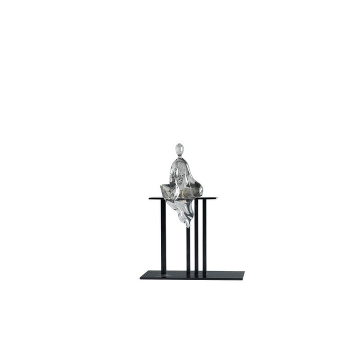 Modern Abstract Metal Plant Sculpture