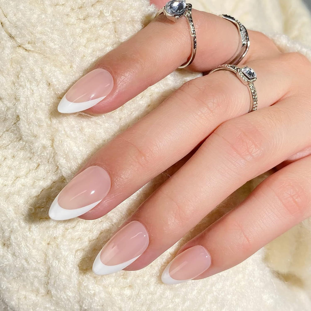 Elegant French Tip Press-On Nails Kalsten