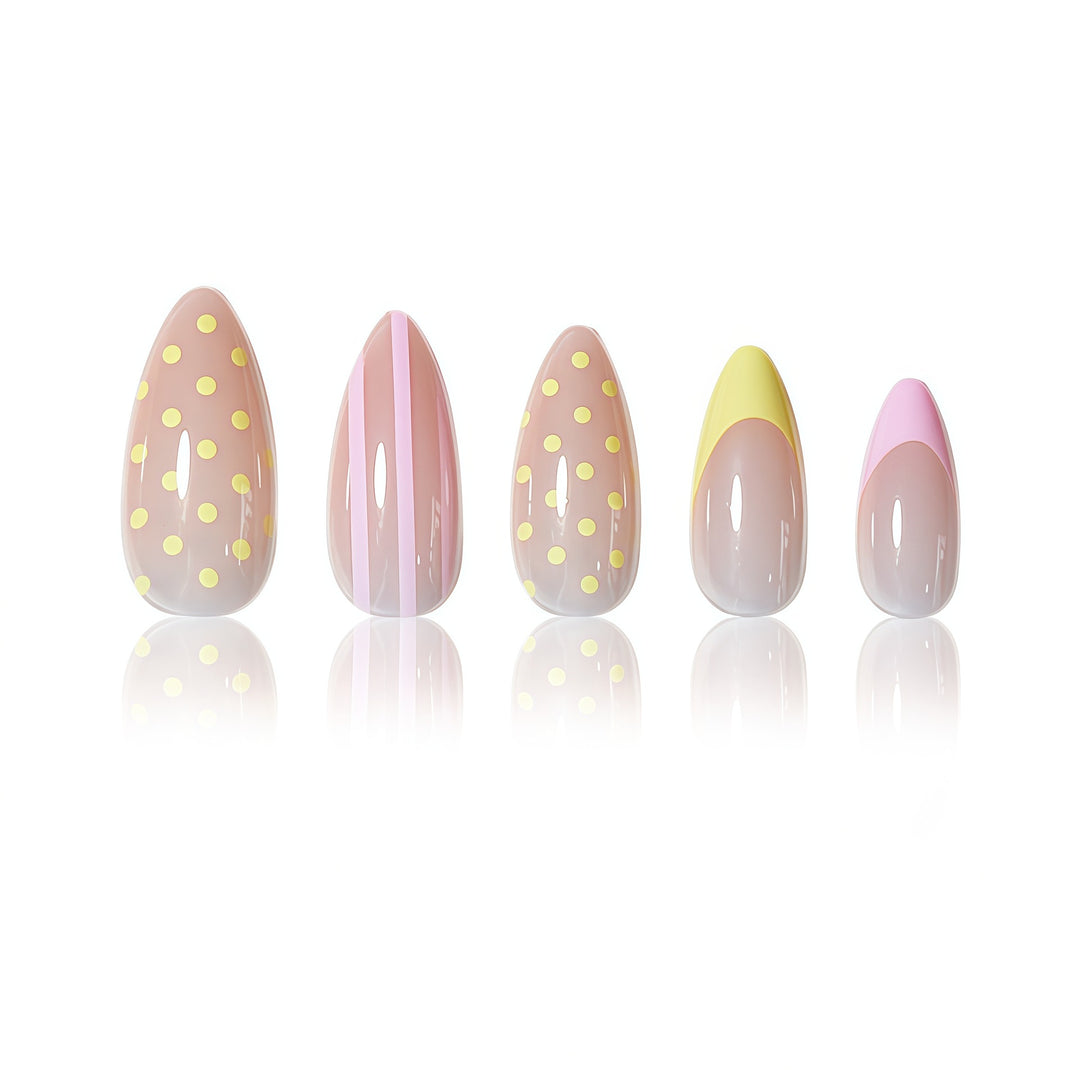 Glossy Press-On Nail Set Kalsten