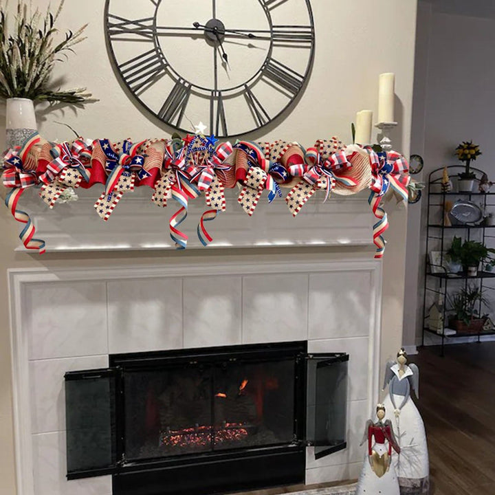 Unisex nan fabric tassel garland banner with mixed-length chiffon strips and durable hanging cord Kalsten