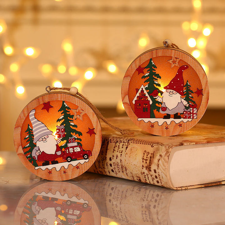 Festive Wooden Christmas Ornament Kalsten