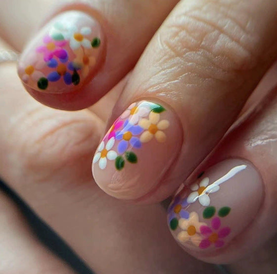 Floral-Themed Nail Art Enhancements Kalsten